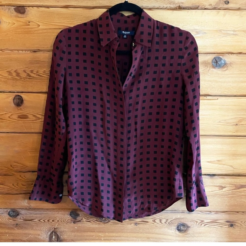 Madewell Silk Button Down Blouse - image 1